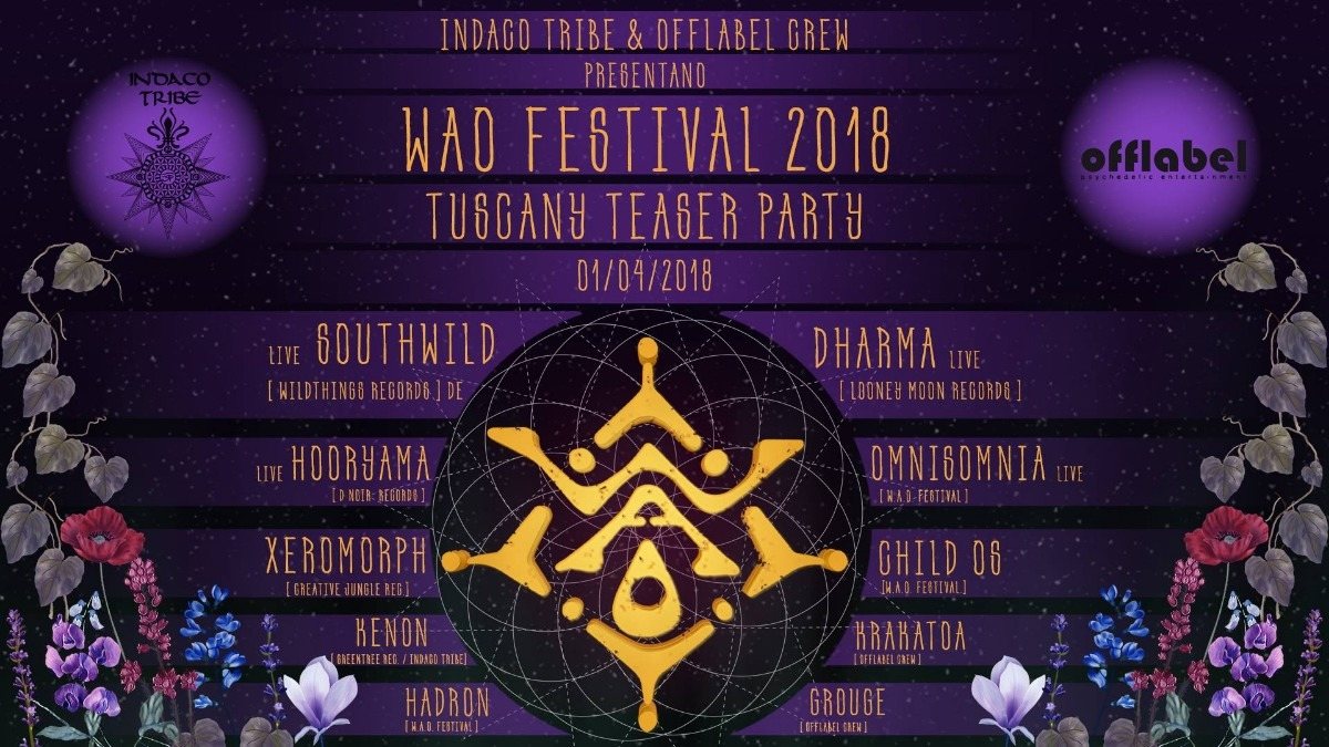 W.A.O. FESTIVAL teaser party 1 Apr '18, 22:00