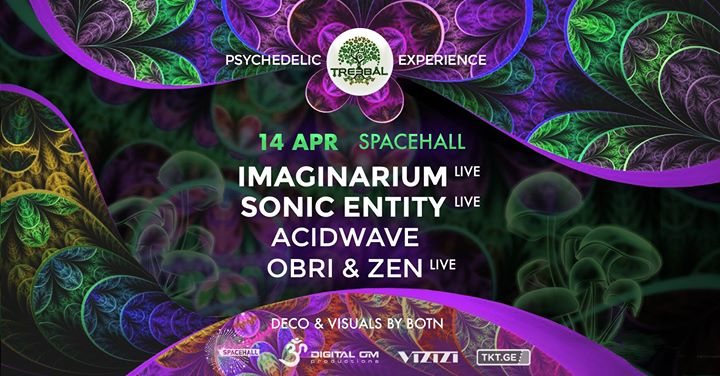 TREEBAL: IMAGINARIUM • SONIC ENTITY • ACIDWAVE • OBRI & ZEN at SPACEHALL 14 Apr '18, 23:00