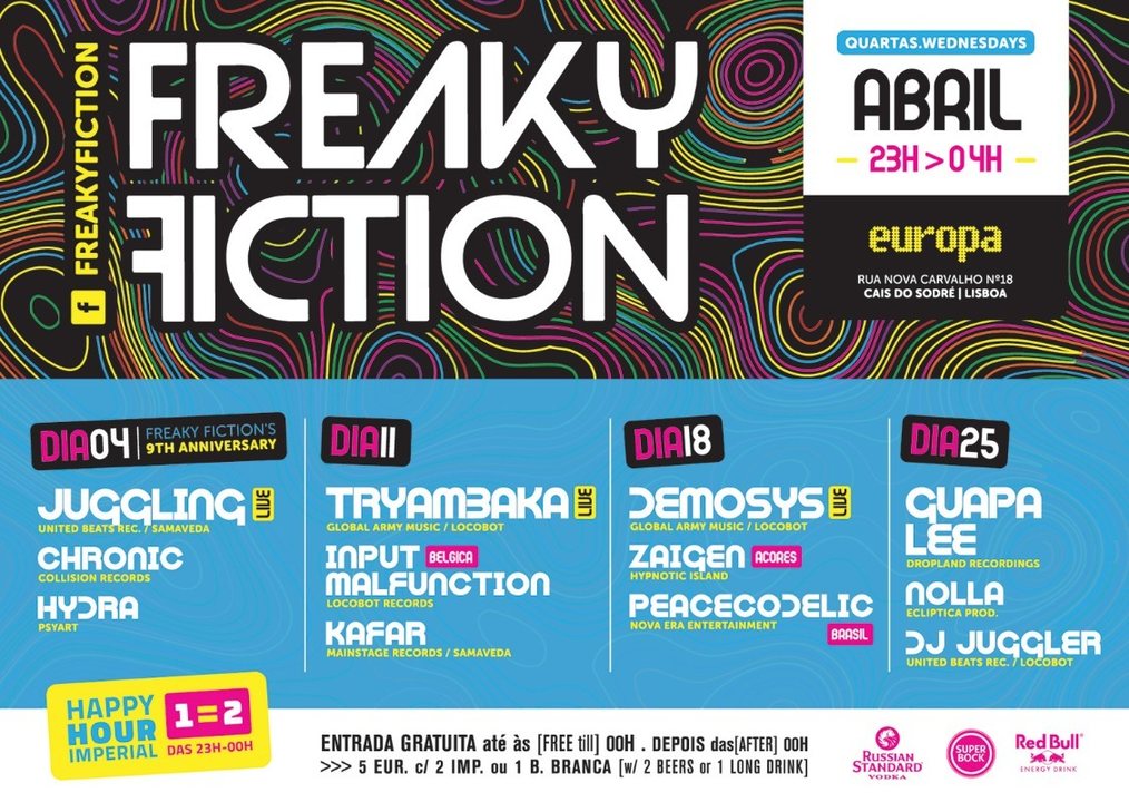 FREAKY FICTION 18 Apr '18, 23:00