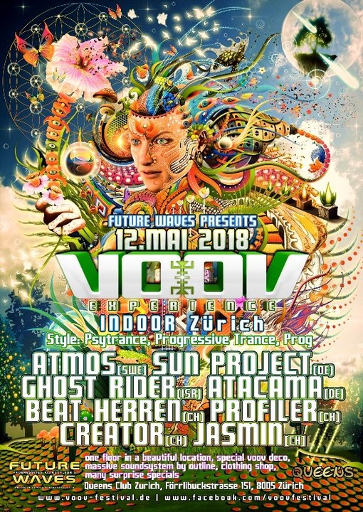 VOOV Indoor Zurich - Atmos, Sun Project, Ghost Rider uvm 12 May '18, 23:00