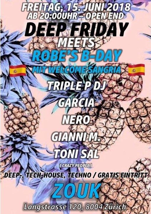 DEEP FRIDAY 15 Jun '18, 22:00