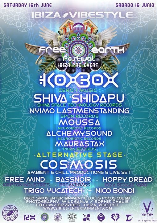IBIZA VIBESTYLE FREE EARTH FESTIVAL IBIZA PRE EVENT 16 Jun '18, 23:00