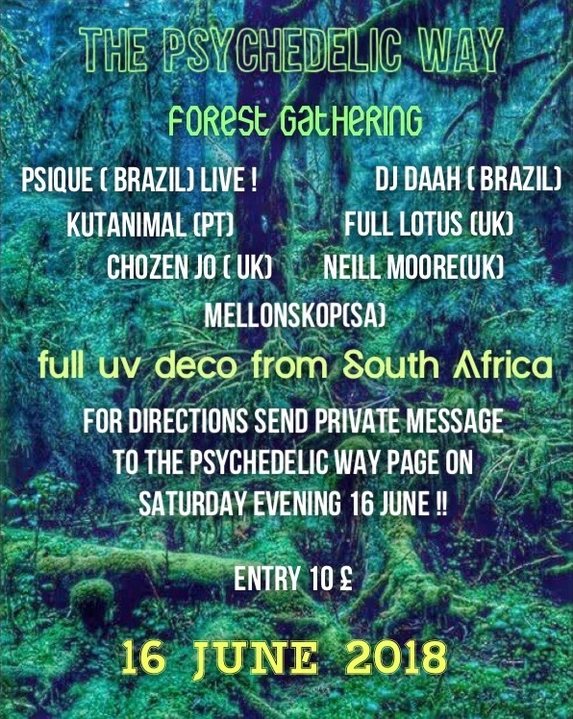 The Psychedelic Way Forest Gathering 16 Jun '18, 23:00