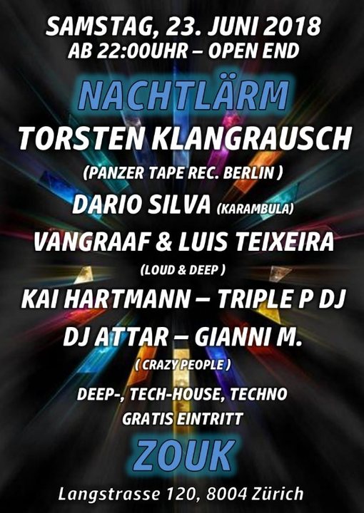 NACHTLÄRM 23 Jun '18, 22:00