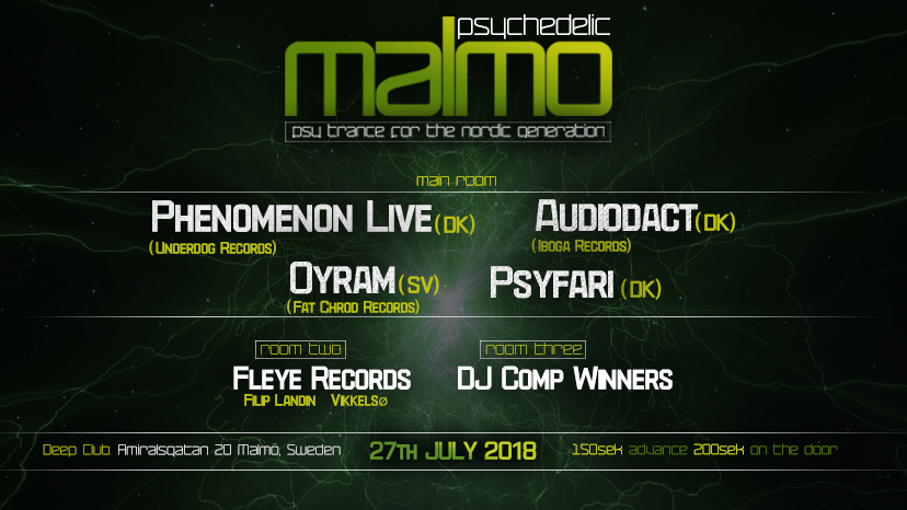 Psychedelic Malmo Launch Party 27 Jul '18, 23:00