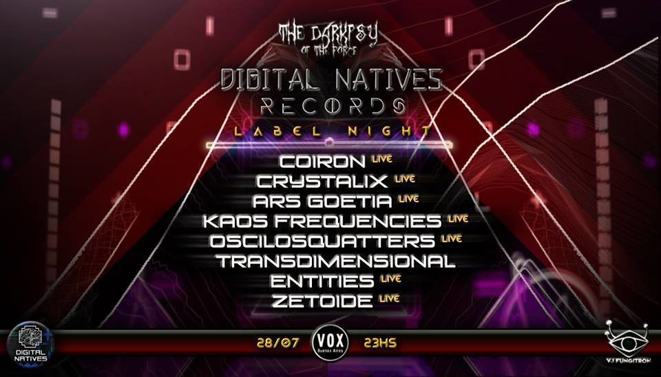 The Darkpsy of The Force presents Digital Natives Records Label Night 28 Jul '18, 23:30