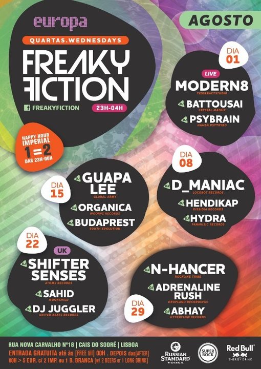 FREAKY FICTION 15 Aug '18, 23:00