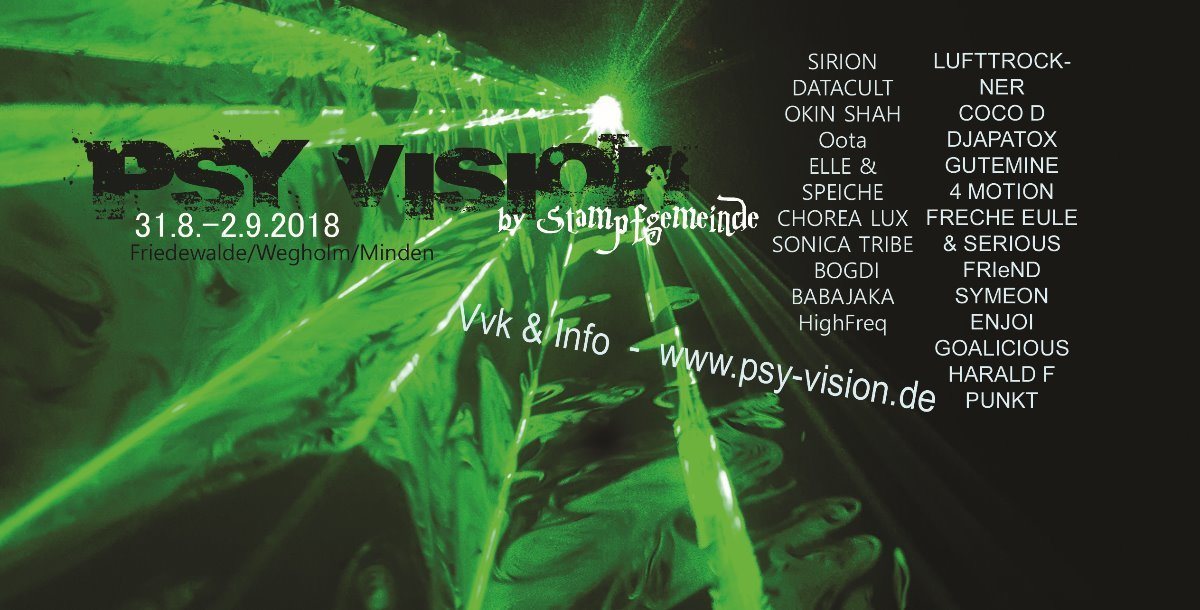 PSY VISION 31 Aug '18, 18:00