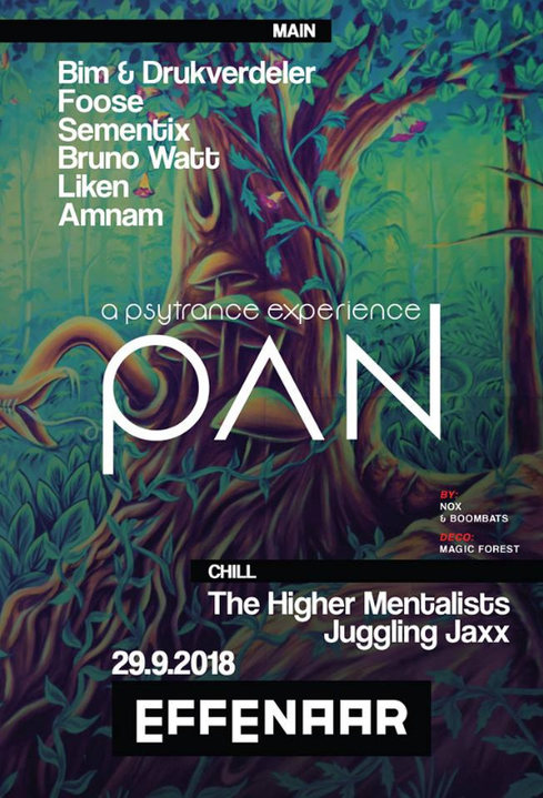 Pan: psytrance experience 29 Sep '18, 22:00