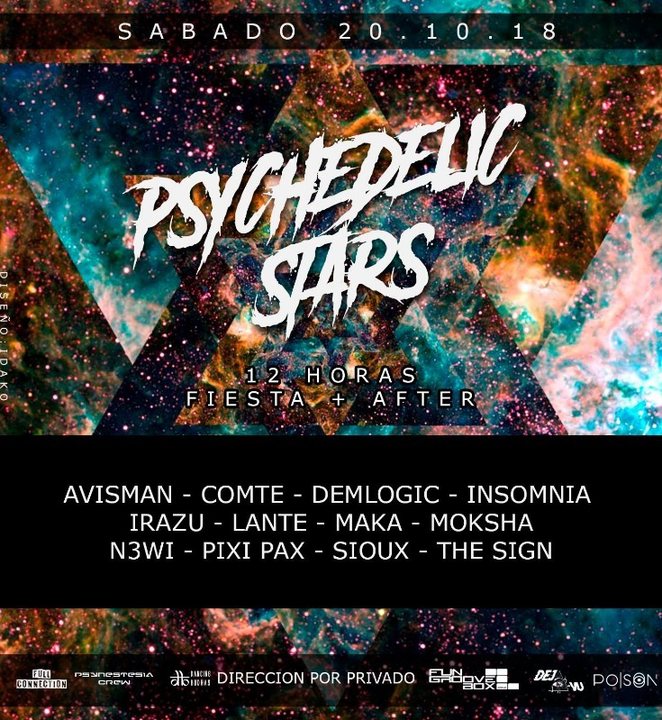 Psychedelic Stars 20 Oct '18, 23:30