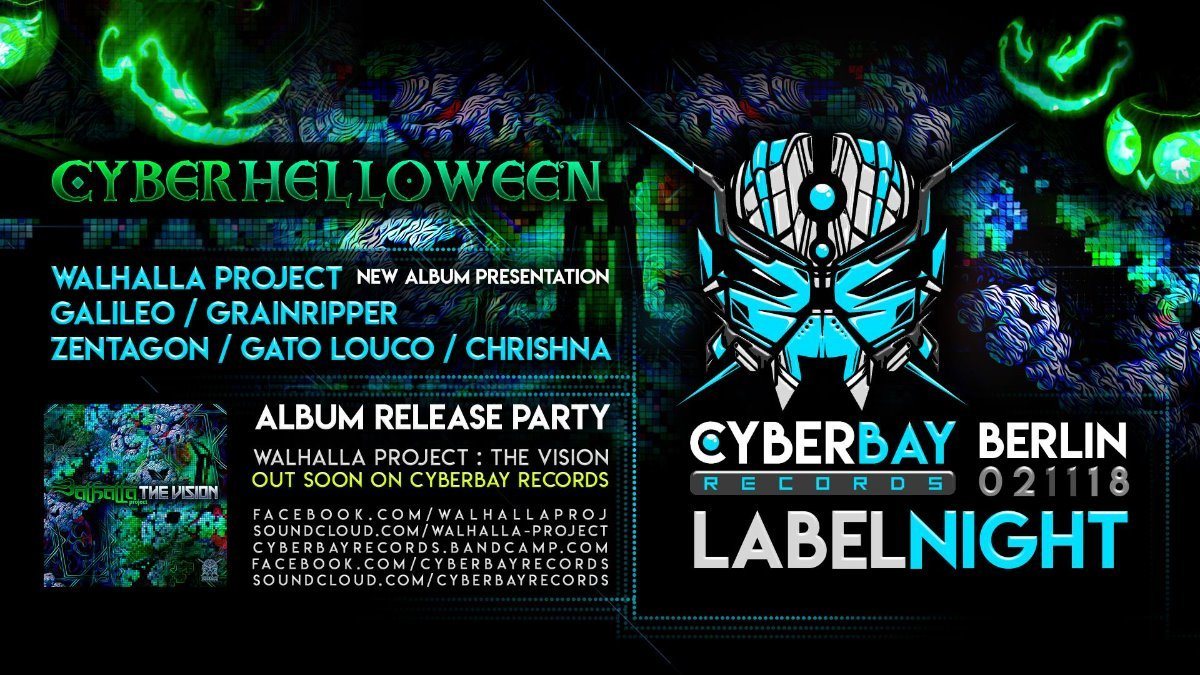 CyberBay Night - Berlin - Walhalla New Album Party release 2 Nov '18, 23:30
