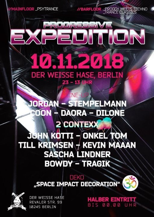 Progressive Expedition 10 Nov '18, 23:00