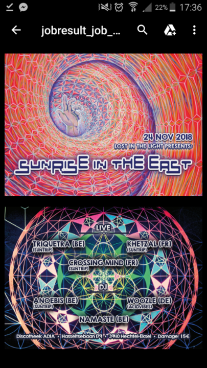 Lost in the light presents: Sunrise in the east 24 Nov '18, 22:00