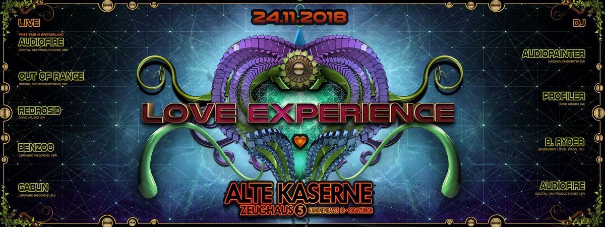 **LOVE EXPERIENCE** Alte Kaserne Zürich 24 Nov '18, 22:30