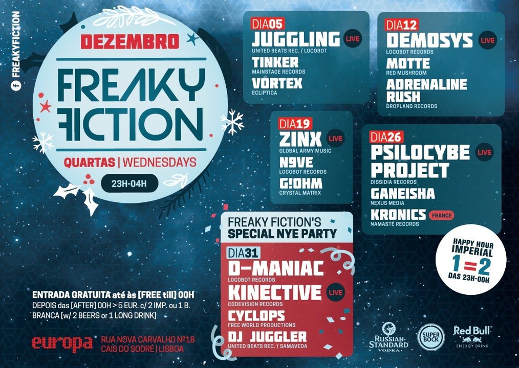 FREAKY FICTION 12 Dec '18, 23:00