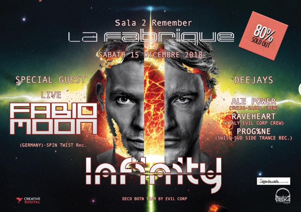 Infinity Present Fabio&Moon Live 15 Dec '18, 23:30