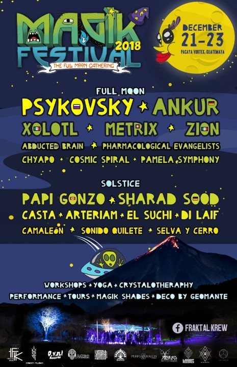 MAGIK FESTIVAL-Full Moon Festival 21 Dec '18, 14:00