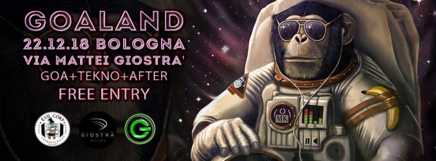 Goaland + After (Free Entry) Goa + Tekno 22 Dec '18, 23:00