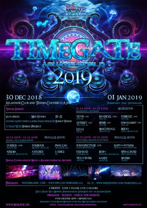 Timegate 2019 - Aquatic World - Night two 31 Dec '18, 18:00
