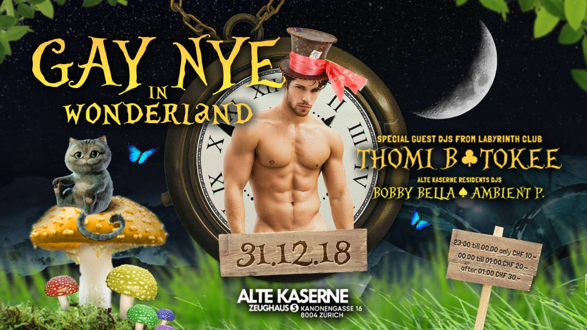 Gay NYE in Wonderland w/ Labyrinth DJs 31 Dec '18, 23:00