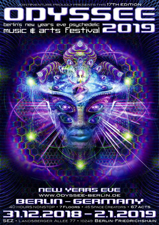 ODYSSEE 2019 - berlins new years eve psychedelic music & arts festival - 31 Dec '18, 22:00