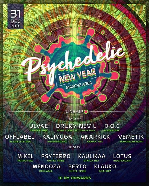 Psychedelic New Year + Tekno 31 Dec '18, 18:00