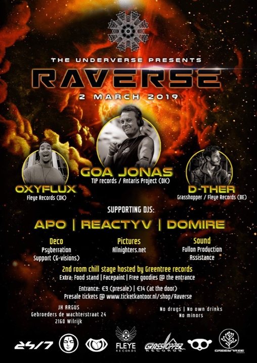 The underverse presents: Raverse | 2 Rooms 2 Mar '19, 23:00