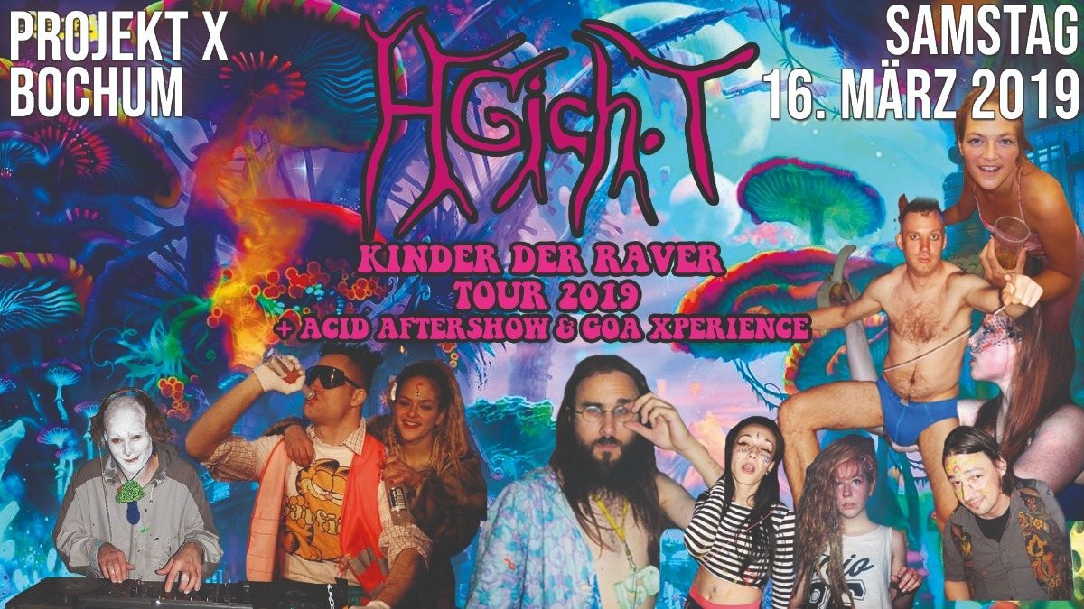 HGich.T Live + Acid Aftershow Party / Bochum Goa Xperience 2019 16 Mar '19, 21:00