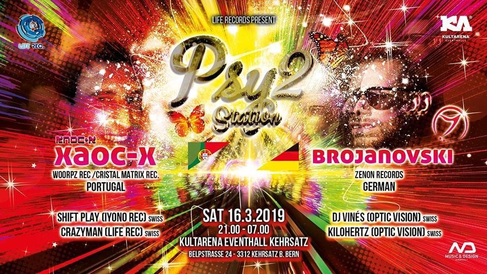 PSY STATION 2 / XAOC-X / BROJANOWSKI 16 Mar '19, 21:00