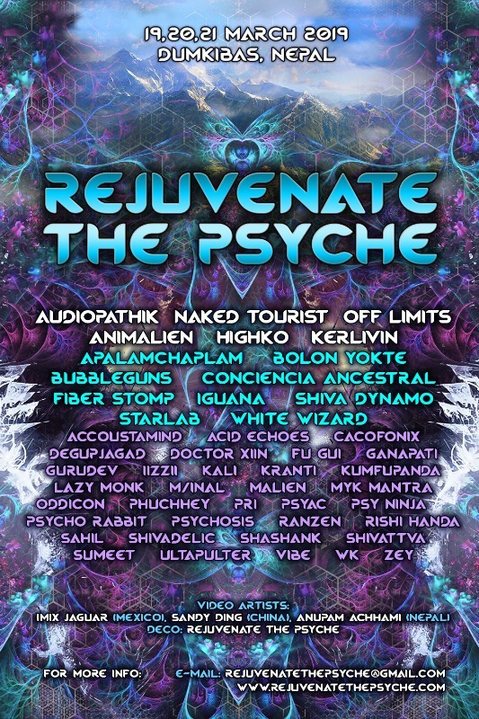 REJUVENATE THE PSYCHE FESTIVAL - 2019 19 Mar '19, 07:00