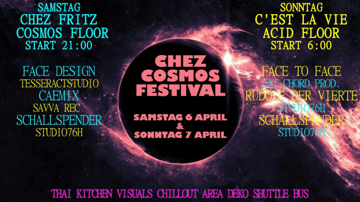 Chez Cosmos Festival 6 Apr '19, 22:00