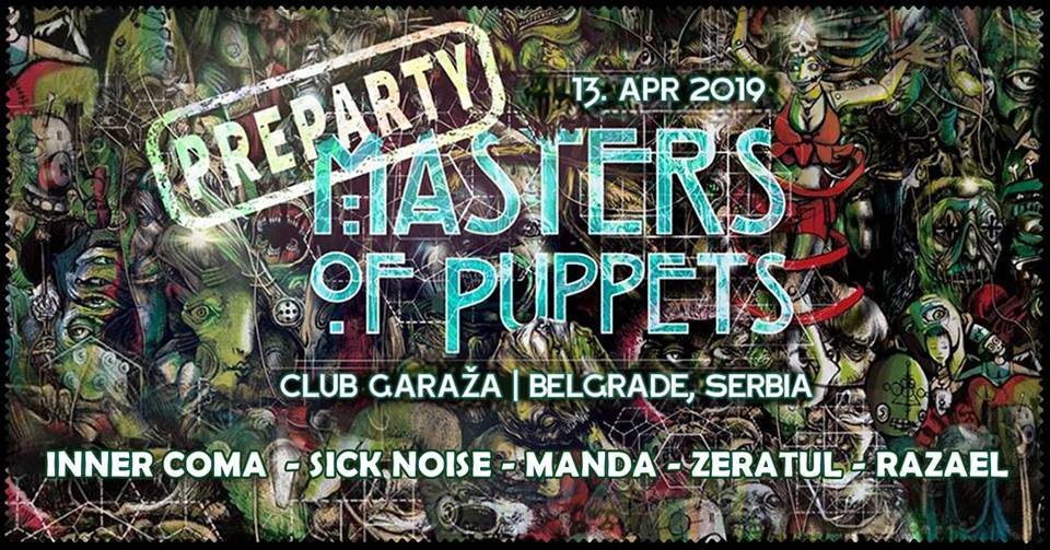 Masters Of Puppets pre-party Belgrade with INNER COMA 13 Apr '19, 23:00