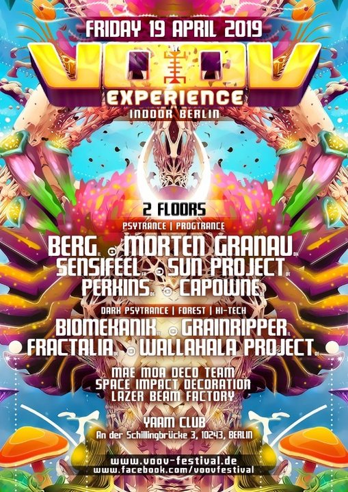 VooV Indoor Berlin mit Berg, Morten Granau, Sensifeel & more 19 Apr '19, 23:00