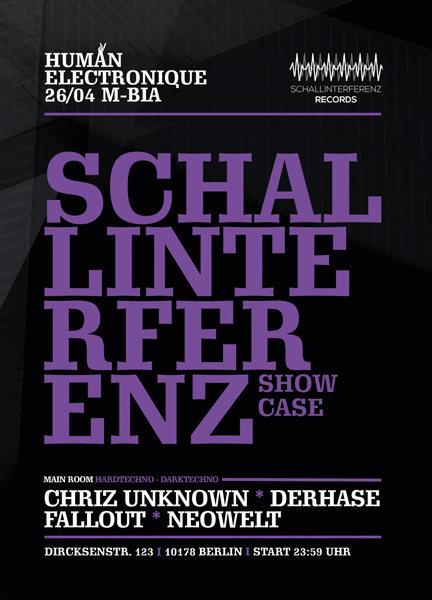 Human Electronique meets Schallinterferenz 26 Apr '19, 23:30