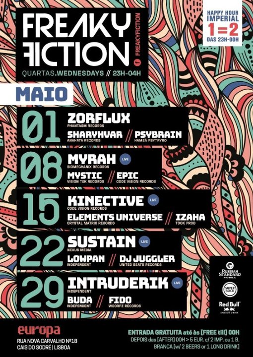 FREAKY FICTION 22 May '19, 23:00