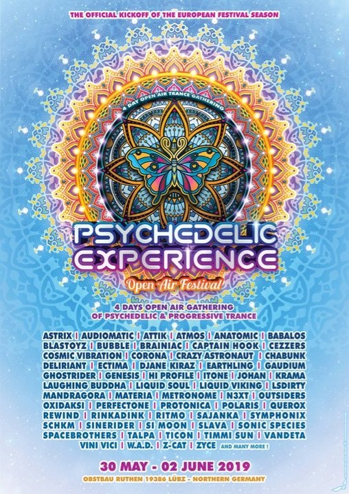 Psychedelic Experience Open Air Festival 2019 30 May '19, 14:00