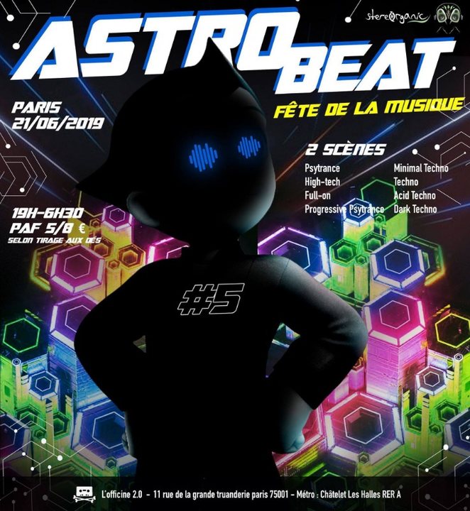 Astro Beat #5 | Fête de la Musique - Psytrance & Techno 21 Jun '19, 18:30