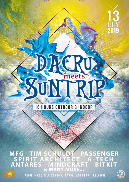 Dacru meets Suntrip ~ 16 hours outdoor & indoor 13 Jul '19, 14:00