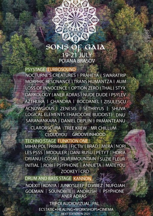 Sons Of Gaia Festival chapter VI 19 Jul '19, 16:00