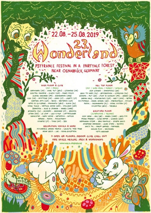 Waldfrieden Wonderland Festival 2019 22 Aug '19, 12:00