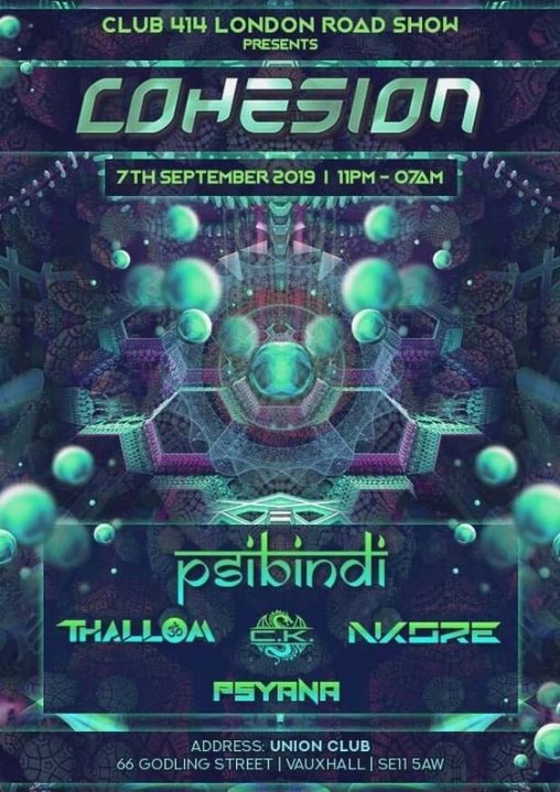 The Club 414 Road Show Presents (Cohesion) 7 Sep '19, 23:00