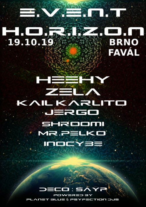 Event Horizon 19 Oct '19, 21:00