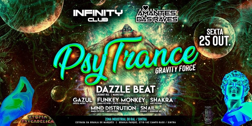 Hamsá Psytrybo & Infinity Club - PsyTrance . GravityForce 25 Oct '19, 23:30