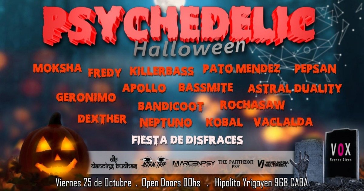 Psychedelic Halloween 25 Oct '19, 23:30