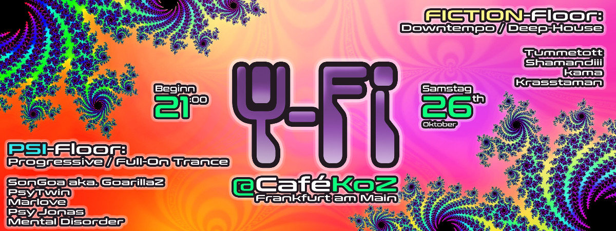 Ψ Psi-Fi Ψ (Eintritt frei*) 26 Oct '19, 21:00