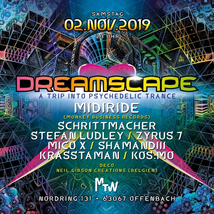 Dreamscape with Midiride & Neil Gibson 2 Nov '19, 23:00