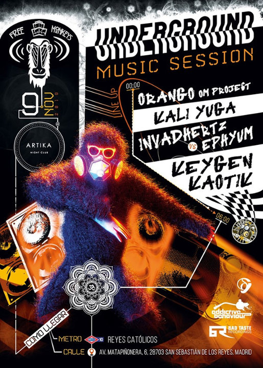 UndergroundMusicSession // Psy-DnB-HardTek 9 Nov '19, 23:30