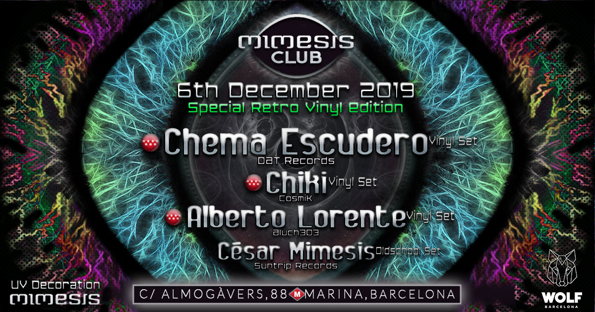 Mimesis CLUB - December / Special Retro Vinyl Edition! 6 Dec '19, 23:30