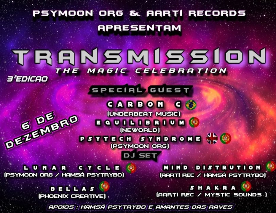 •TranSmission • The Magic Celebration 3aEdição 6 Dec '19, 23:00