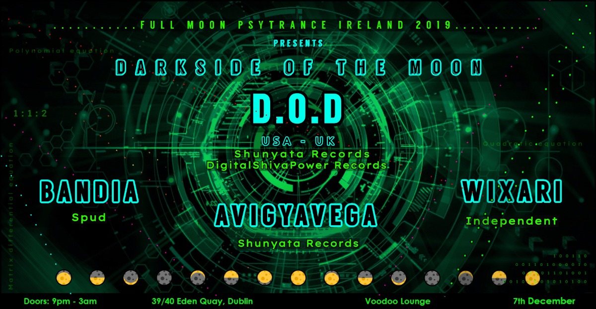 Dark Side of the Moon - Full Moon Psytrance 7 Dec '19, 21:00